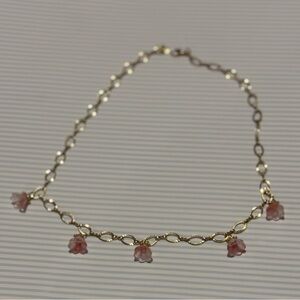 Gold Tone Charm Necklace No. 4